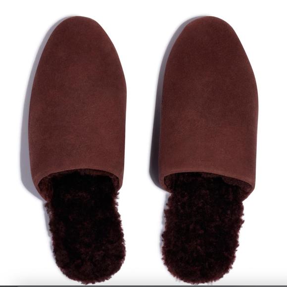 TKEES Shoes New Tkees Ines Shearling Slide In Chocolate Poshmark